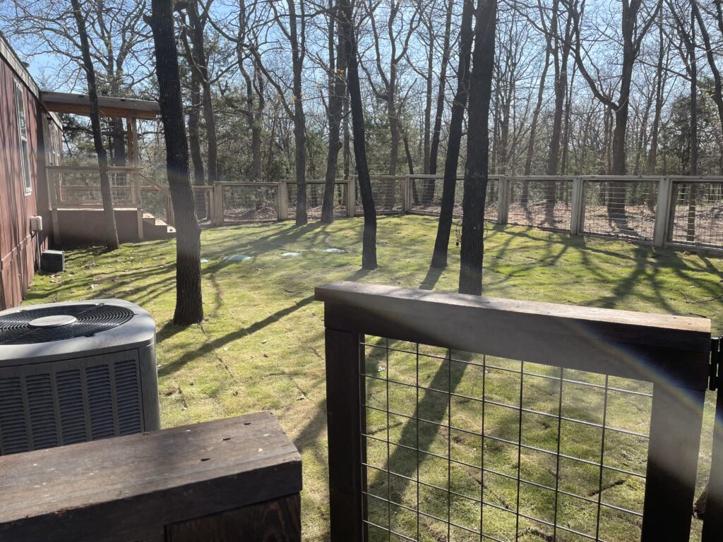 Synthetic grass Pottsboro lake house