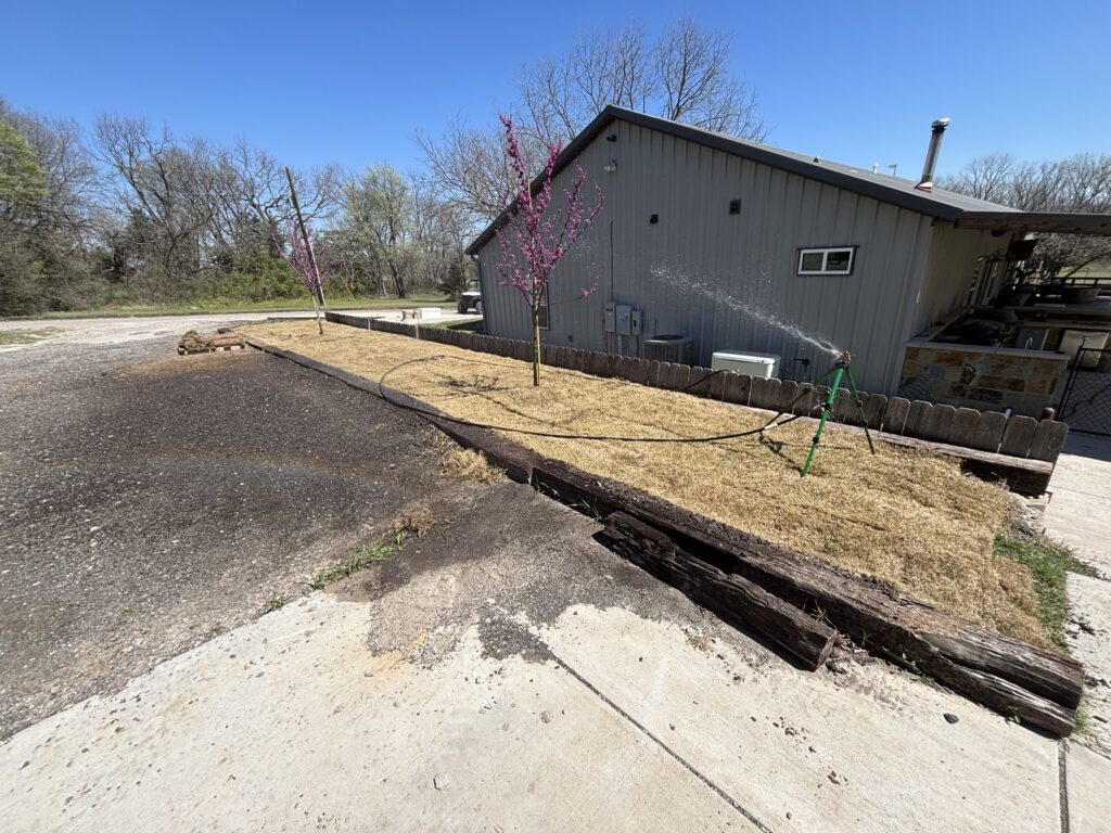 Sod install Pottsboro lake property